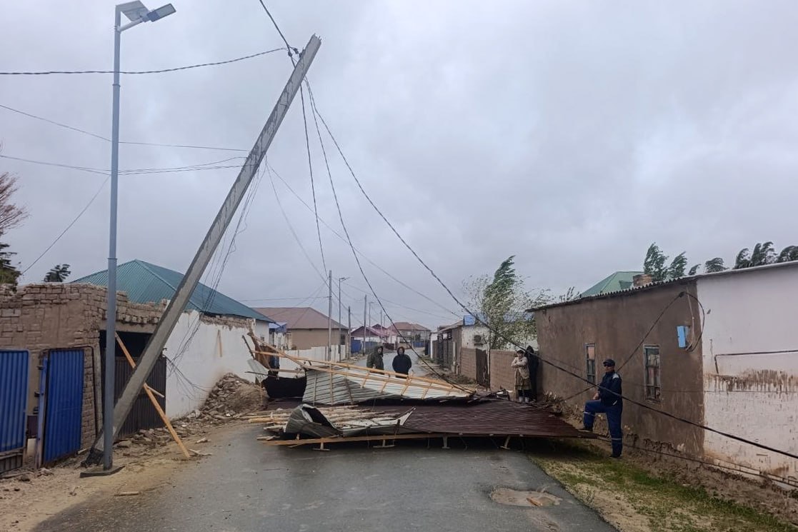 Xorazm va Qoraqalpogʻistonda kuchli shamol oqibatlari bartaraf etilmoqda