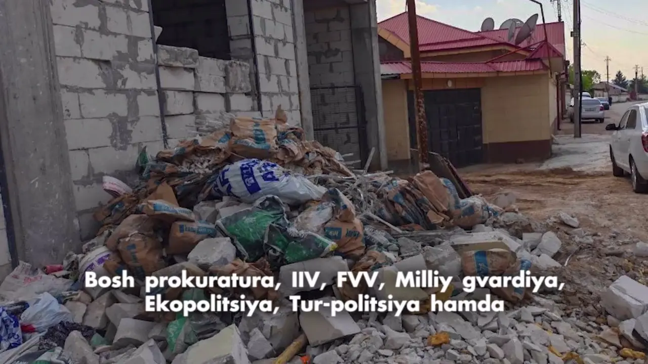 Qurilish chiqindilarini noqonuniy tashlash holatlari boʻyicha tekshiruvlar boshlandi