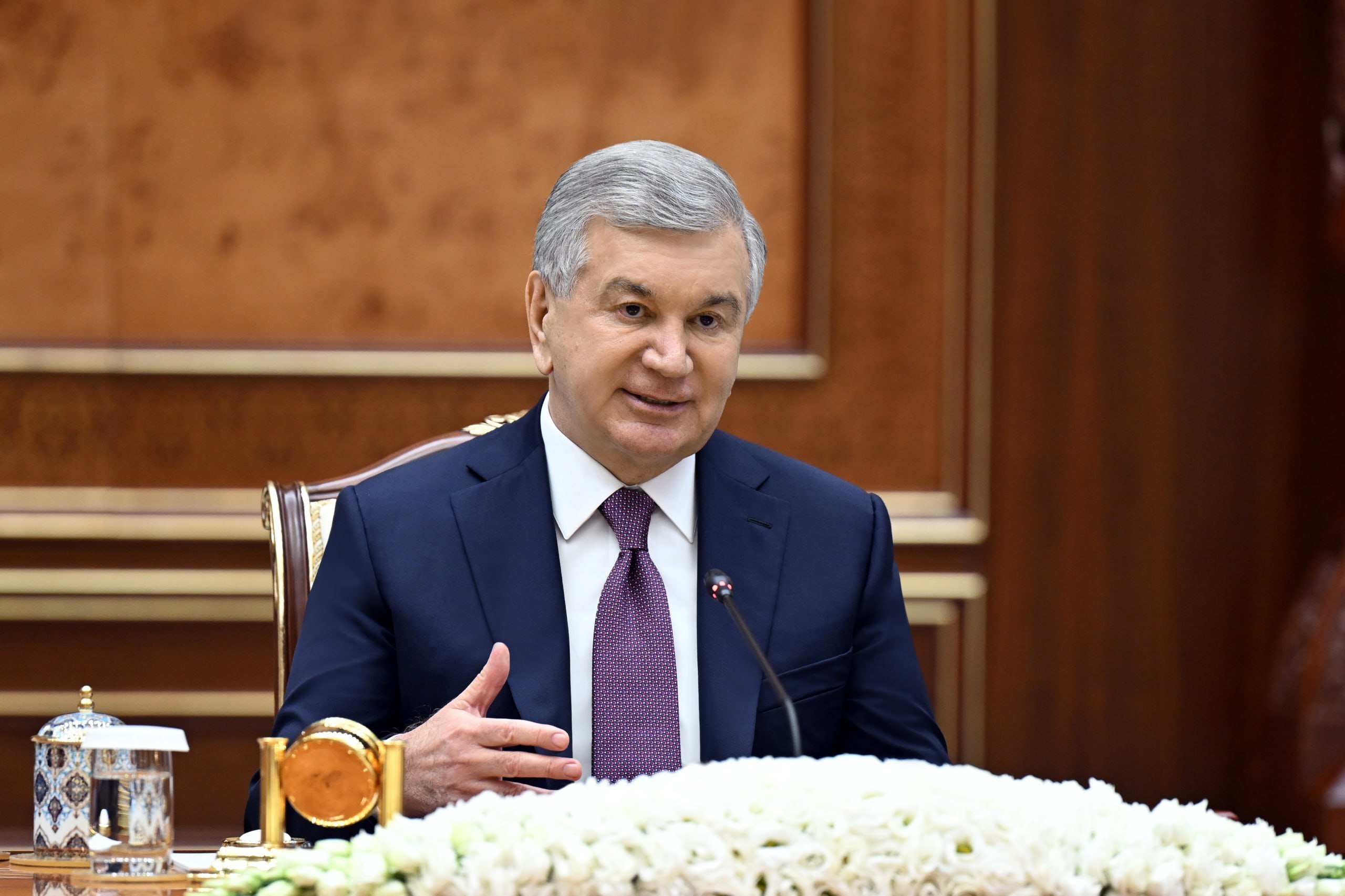 Oʻzbekiston Prezidenti Rossiya delegatsiyasini qabul qildi