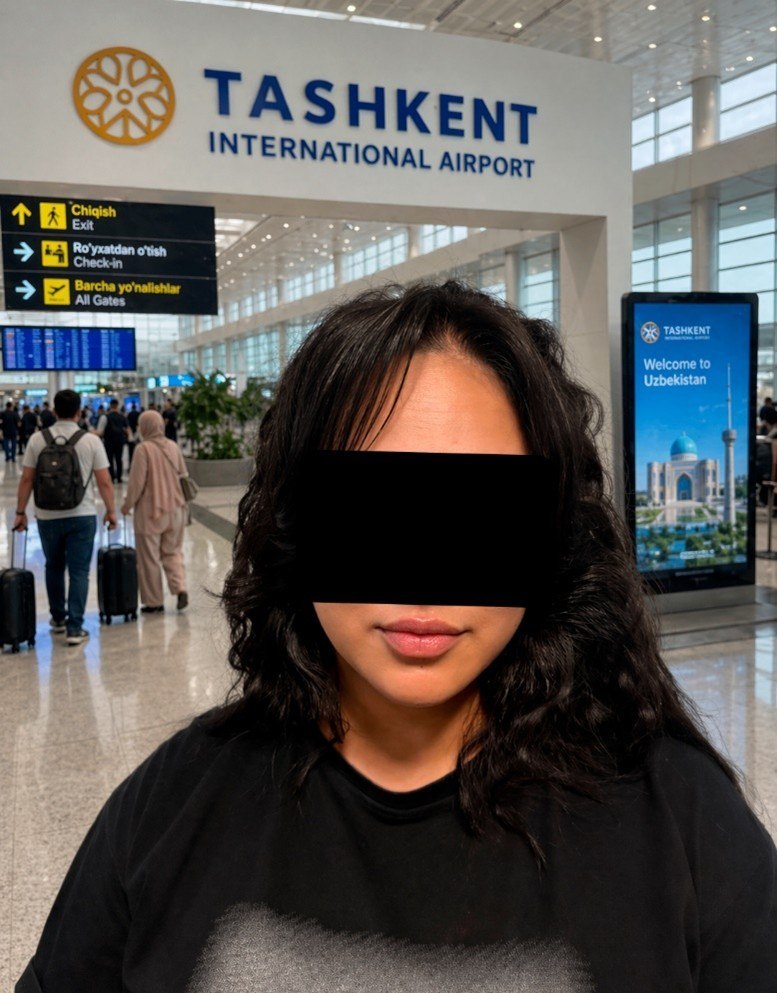 Toshkentda odam savdosi bilan shug‘ullangan ayol aeroportda qo‘lga olindi