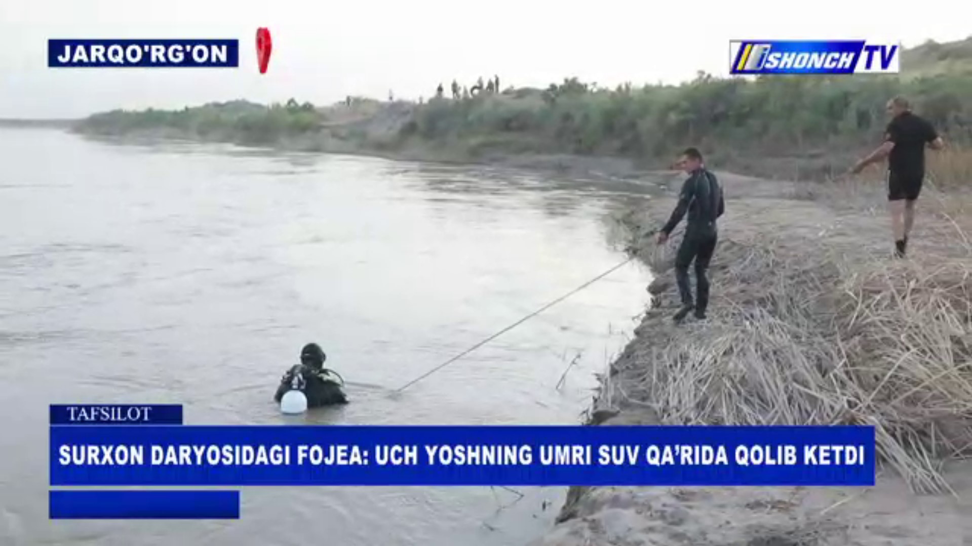 Surxondaryoda uch nafar o‘smir suvga cho‘kib halok bo‘ldi