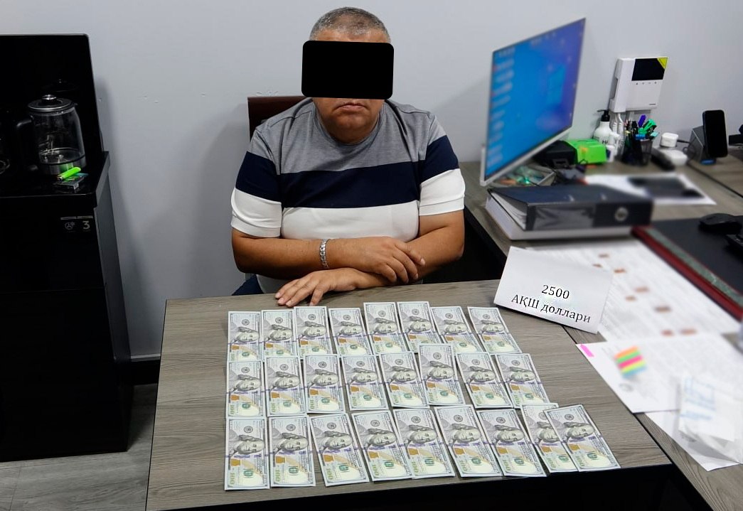 Тошкентда ИИО бўлинма бошлиғи пора олишда гумонланмоқда