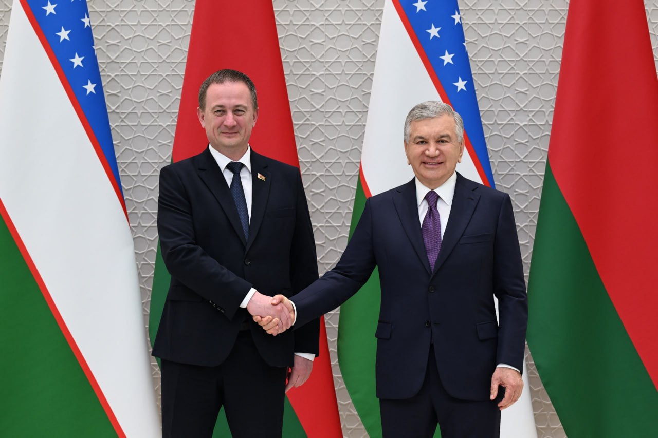 Oʻzbekiston Prezidenti Belarus delegatsiyasini qabul qildi