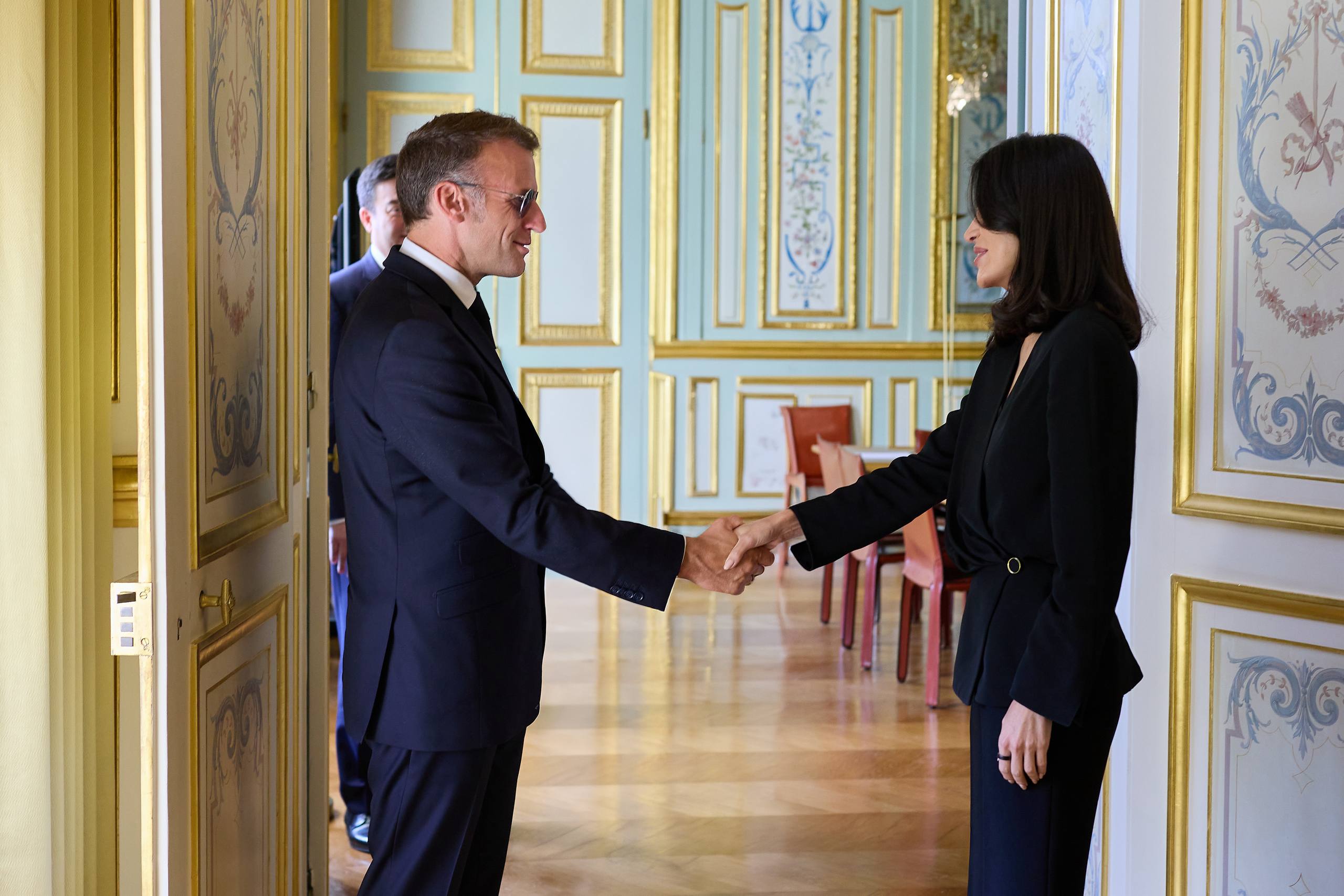 Saida Mirziyoyeva Fransiya Prezidenti Emmanuel Makron bilan uchrashdi