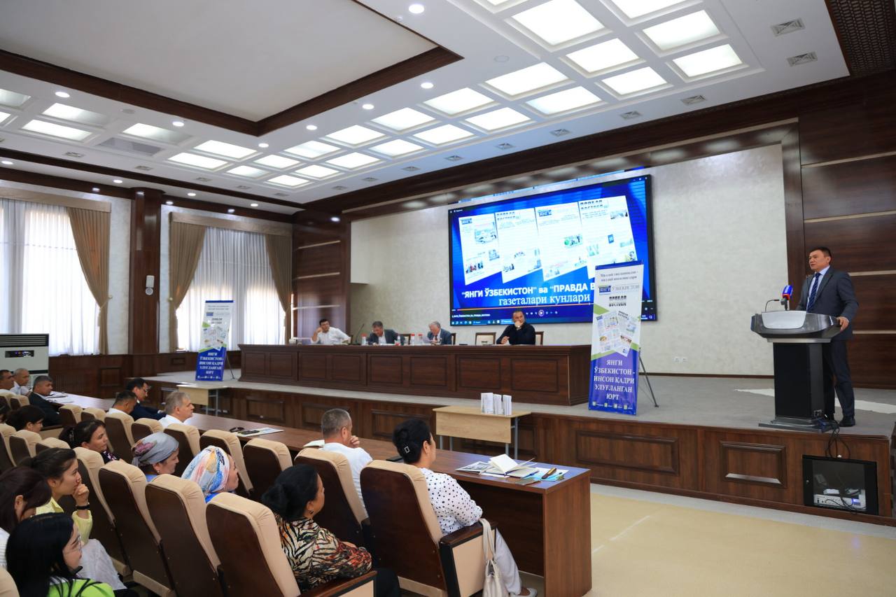 Қашқадарёда “Янги Ўзбeкистон” ва “Правда Востока” газeталари кунлари ташкил этилди