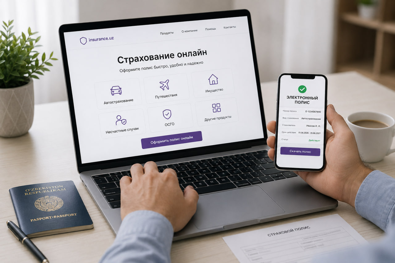 Как оформить страховой полис онлайн в Узбекистане