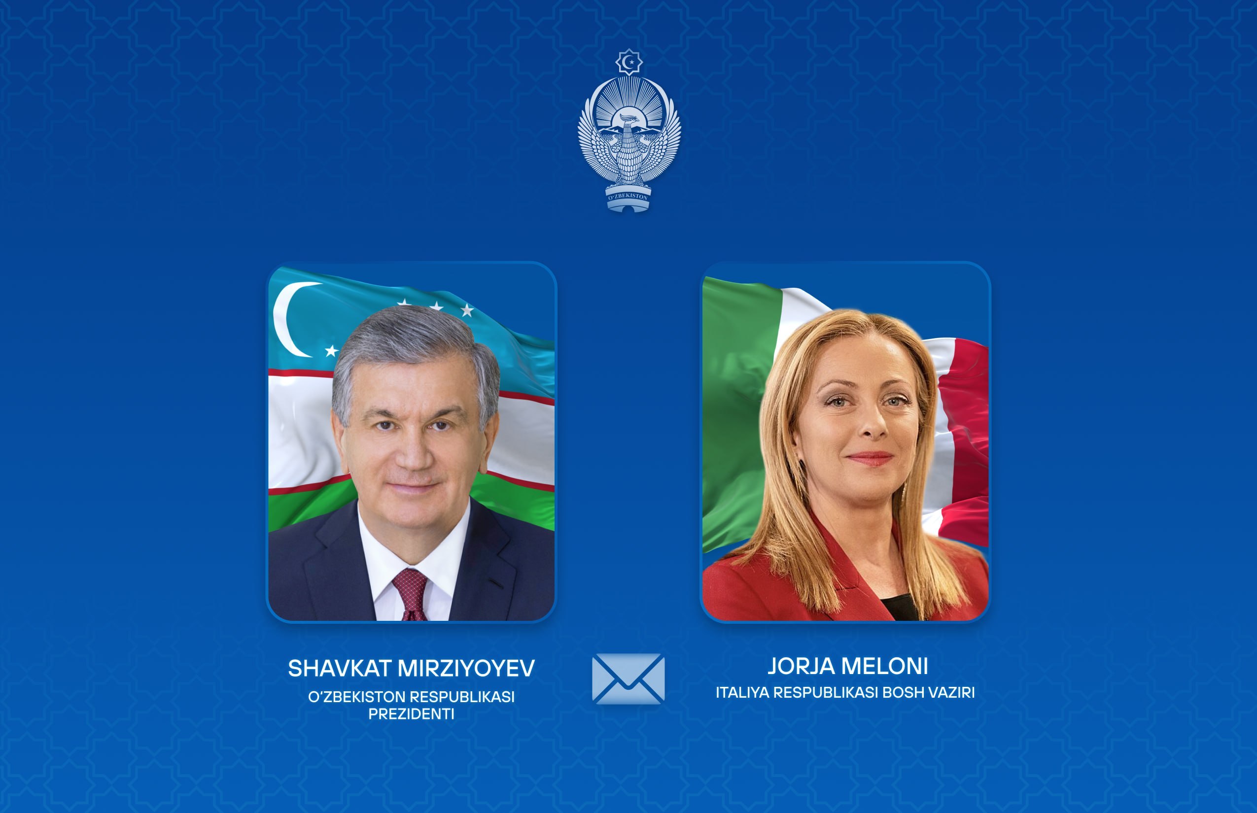 Shavkat Mirziyoyev Jorja Melonini tarixiy natija bilan tabrikladi