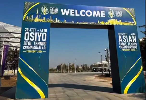 Toshkentda stol tennisi bo‘yicha Osiyo chempionati boshlandi