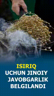 Россияда исириқни сақлаш ва тарқатиш учун жиноий жавобгарлик жорий этилди