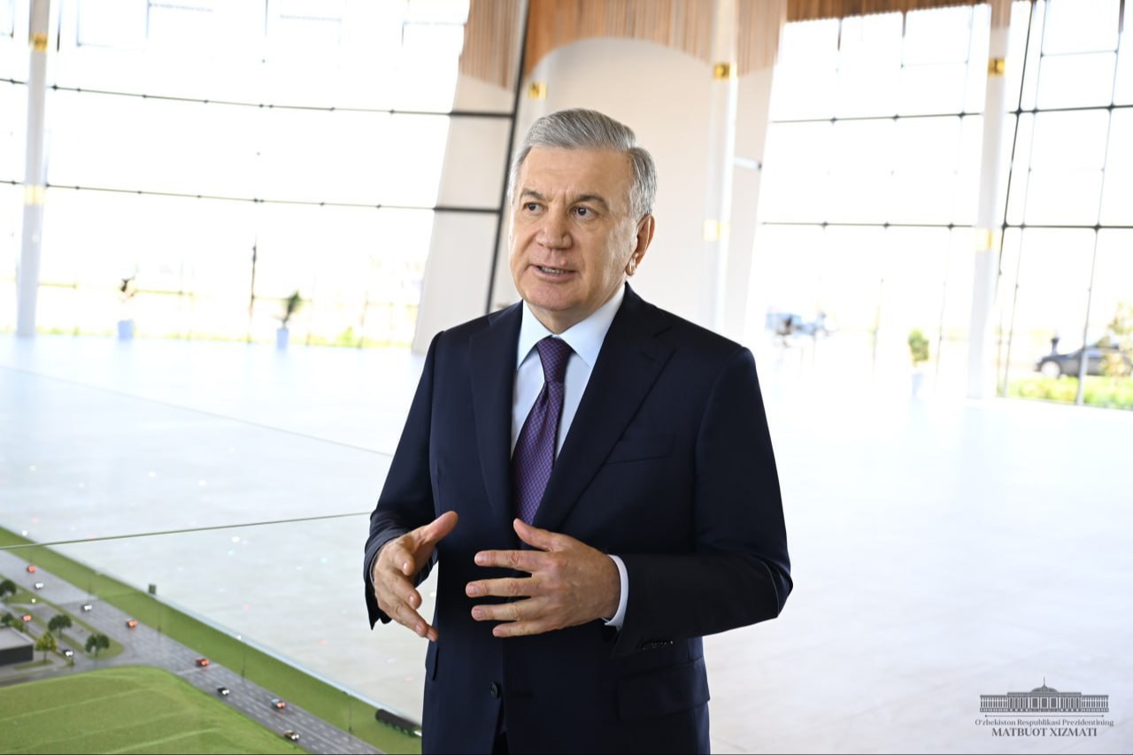 The New Uzbekistan residential area is being built in Sharaf Rashidov ...