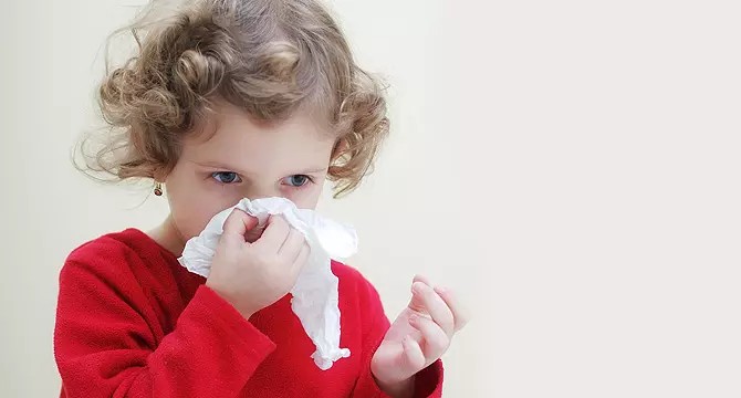 Burun oqishi, 6 oylik bola