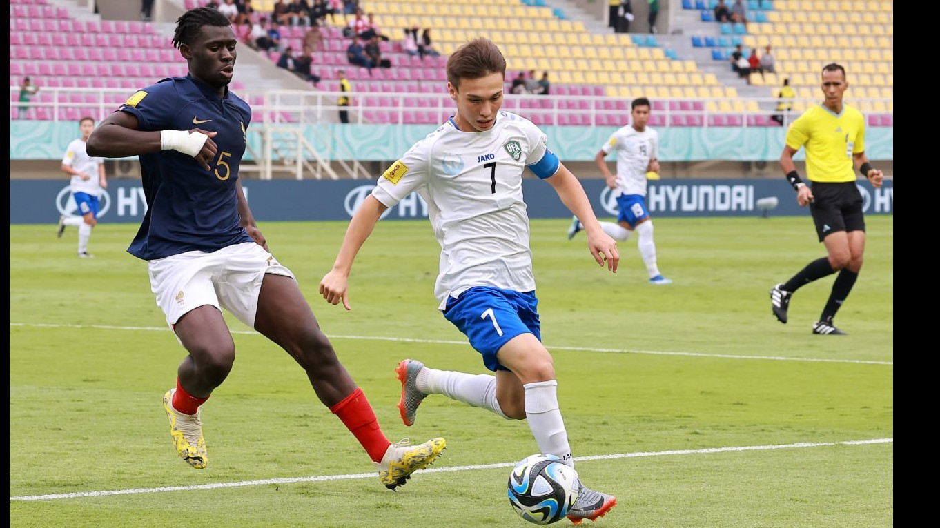 Молодежка Узбекистана U17 проиграла Франции в четвертьфинале МЧМ