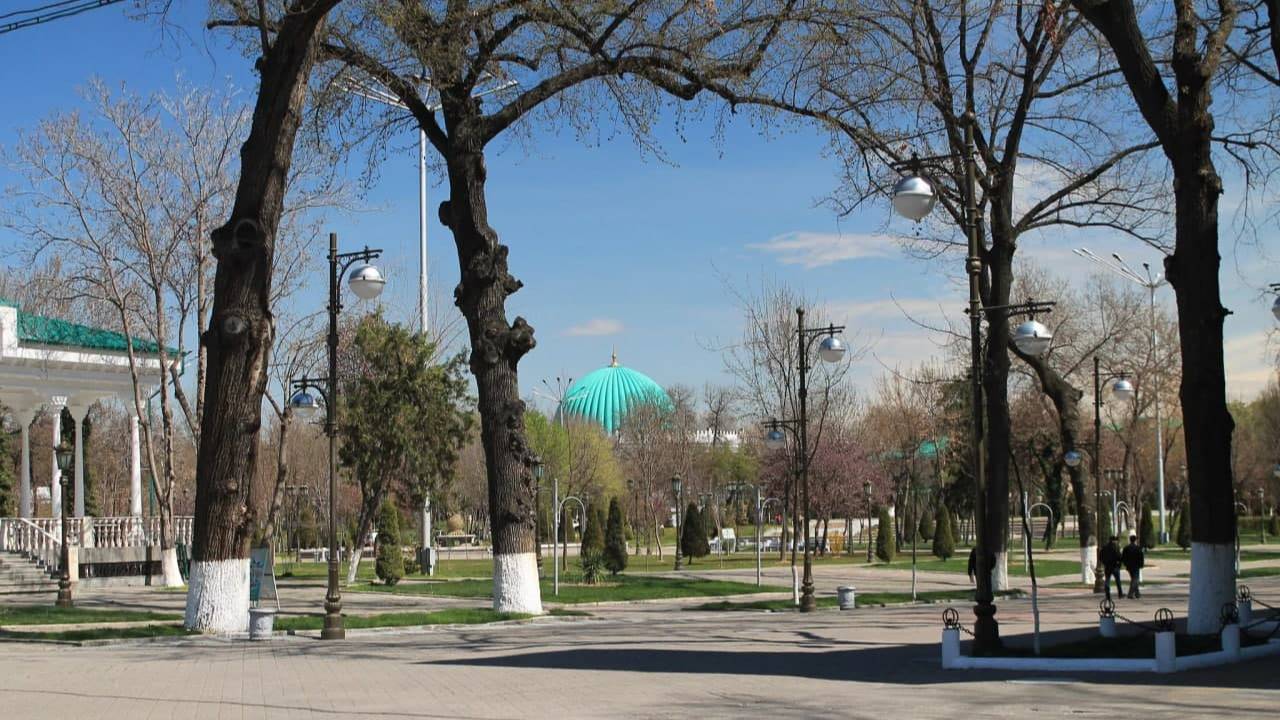 Ташкент в реальном времени. Парк Тамерлана Ташкент.