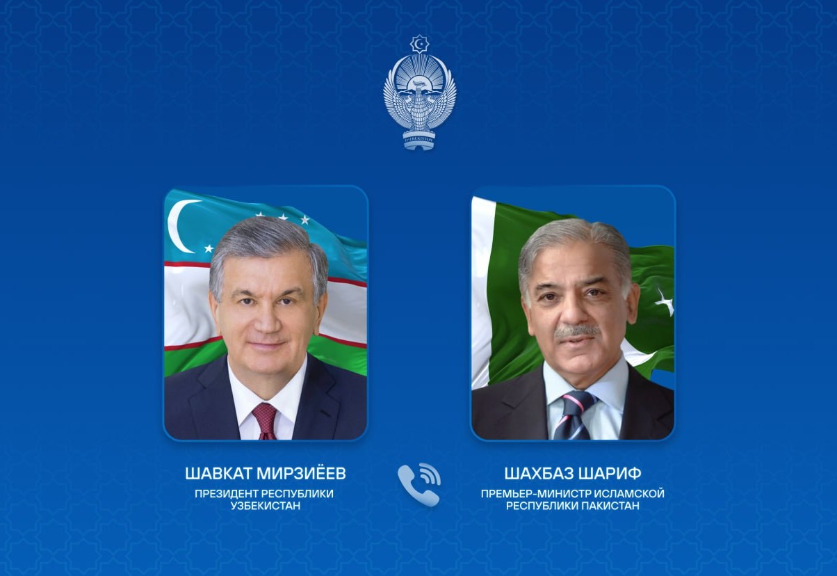 O‘zbekiston va Pokiston yetakchilari telefon orqali muloqot qildilar