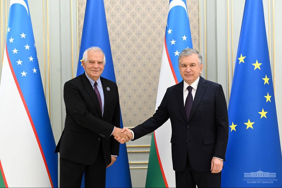 The President of Uzbekistan meets with the EU High Representative for  Foreign Affairs and Security Policy