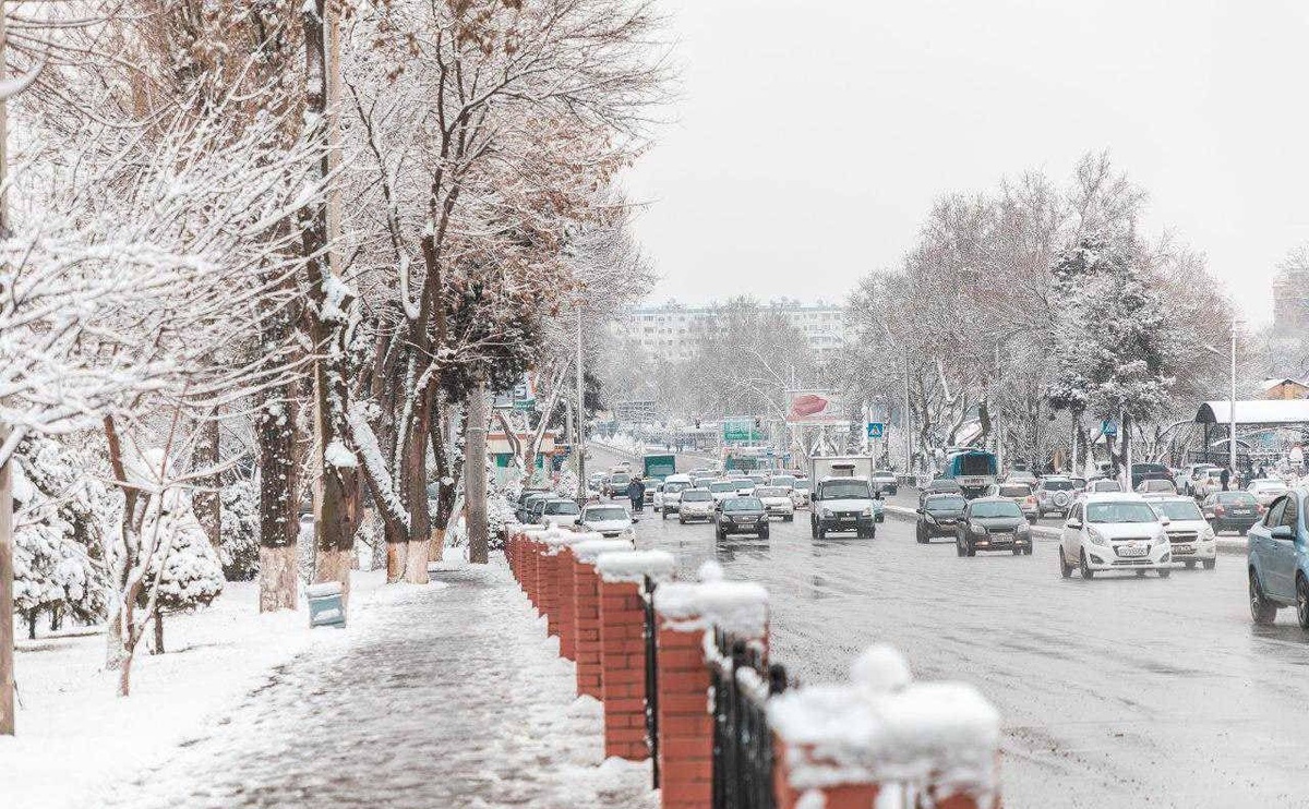 Фото зима в узбекистане