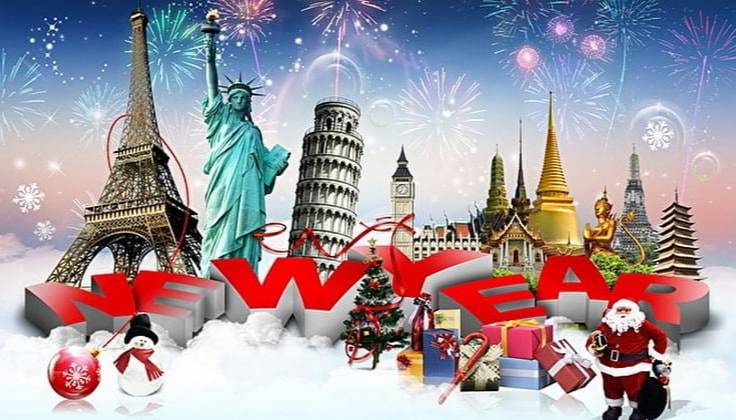 в разных странах мира новый год фото