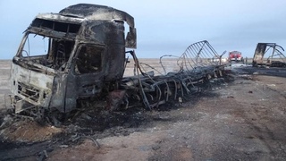 «Жаслиқ»даги ёнғин билан тугаган ЙТҲда ҳайдовчи вафот этди