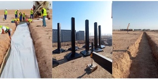 Продолжается строительство Самаркандской солнечной фотоэлектростанции