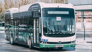 Toshkentda elektrobuslar harakatlanadi