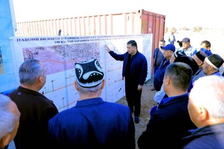 В Зарафшане началось строительство новой дороги