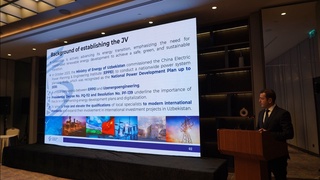 Oʻzbekiston va Xitoy energetika boʻyicha qoʻshma korxona tashkil etmoqda