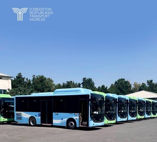 В Фергану доставлены еще 24 новых автобуса марки «Yutong»
