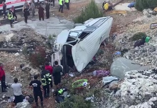 Five people were killed and 10 injured in a minibus accident in Turkey
