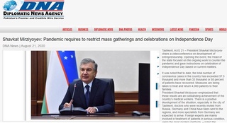 Покистон оммавий ахборот воситалари томонидан Ўзбекистонда пандемия даврида аҳоли саломатлигини сақлаш чоралари эътироф этилди