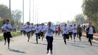 И стар и млад вышли на старт