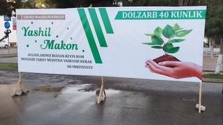 Yurtimizda “Yashil makon” umummilliy loyihasi doirasida koʻchat ekish boʻyicha “dolzarb 40 kunlik” tadbirlari boshlandi