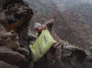 Let's protect animals from the cold: biotechnical measures are being carried out in the Surakhan State Reserve