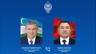 Өзбекстан Президенти Қырғызстан Президентин туўылған күни менен қутлықлады