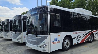В Фергану продолжается поставка новых современных автобусов