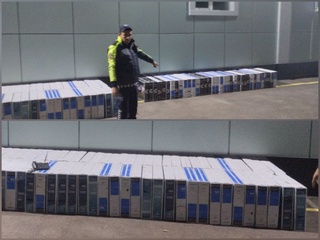 “Isuzu” yuk avtomobili toʻxtatib tekshirilganda...