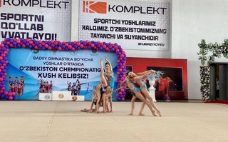 В Джизаке прошел чемпионат Узбекистана по художественной гимнастике