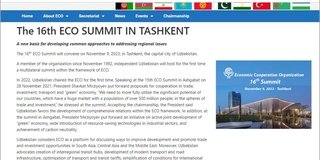 Iqtisodiy hamkorlik tashkiloti elektron nashri IHTning Toshkent sammiti haqida yozdi