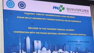 "Oʻgʻlim chet eldagi tibbiyot oliygohida tahsil olishni istasa, hech ikkilanmay, unga Toshkent tibbiyot akademiyasini tavsiya etaman", dedi janubiy koreyalik mutaxassis