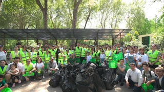 В Ташкенте прошла акция «Мы за чистый Ботанический сад!»