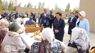 Второй день поездки рабочей группы во главе с Председателем Сената в Хорезмской области был насыщен встречами