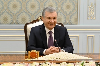 Президенти Ўзбекистон роҳбари миссияи назоратчиёни ИДМ-ро пазируфт