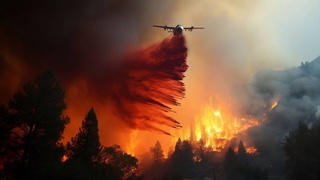 В Турции бушует лесной пожар: более тысячи человек эвакуировали