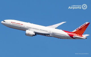 The plane flying from Delhi to Chicago made an emergency landing in Tashkent