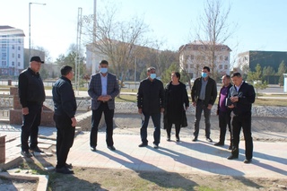 Qarshi shahar markazida qad rostlagan Prezident maktabining qurilish ishlari yakunlandi