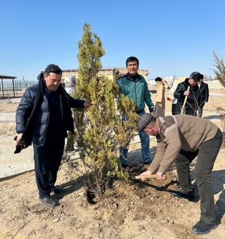 Мўйноқда журналистлар боғи яратилди