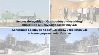 Делегация Беларуси посетила завод Uzbekistan GTL в Кашкадарьинской области