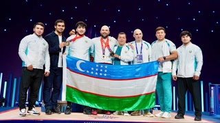 Дастаи мардонаи Ӯзбекистон оид ба вазнабардорӣ ба сегонаи пешсафони чемпионати ҷаҳон шомил шуд