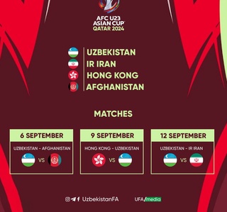 Bugun Osiyo kubogi U23 saralash bosqichi  boshlanadi