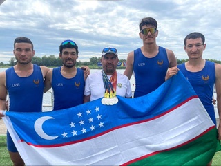Дастаи мунтахаби қаиқронии Ӯзбекистон дар чемпионати Осиё 10 медал ба даст овард