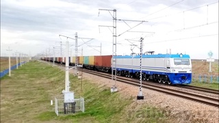 Польшадан йўлга чиққан контейнер поезди Жиззахга етиб келди